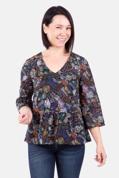 Schnittmuster Jane Damenbluse und Kleid by pattydoo
